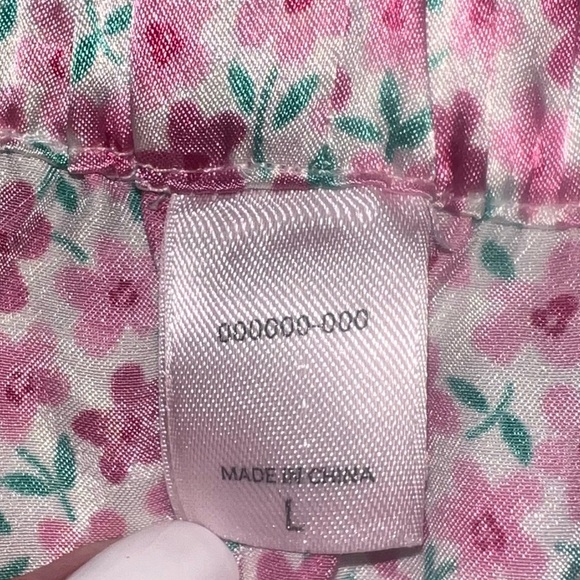 Victoria's Secret Pink🌸Floral Button Down Sleeveless Shorts Pajama Set Large - Picture 8 of 10